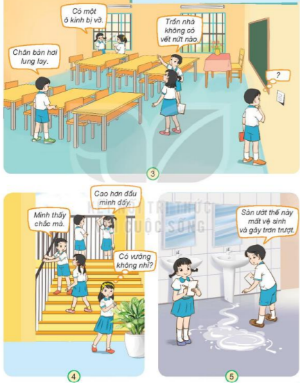 Giải bài 7 Giữ an toàn và vệ sinh ở trường